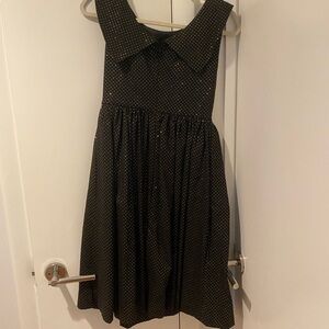 Black and gold dress